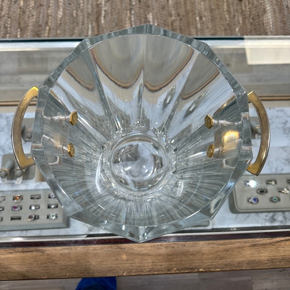 Baccarat Crystal Bowl with Gold Accents - Picture 6 of 9